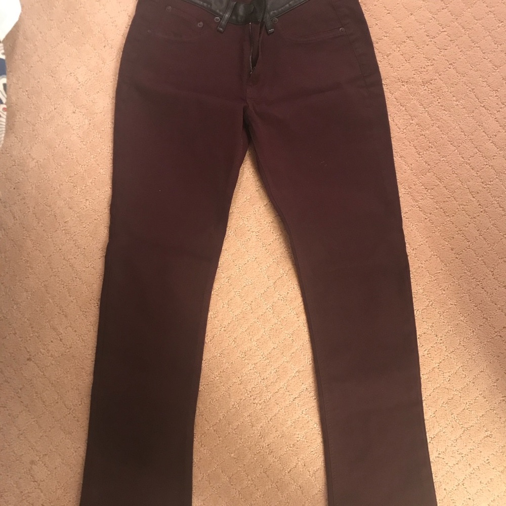 Make an offer! Rag & Bone Deep Burgundy Jeans
